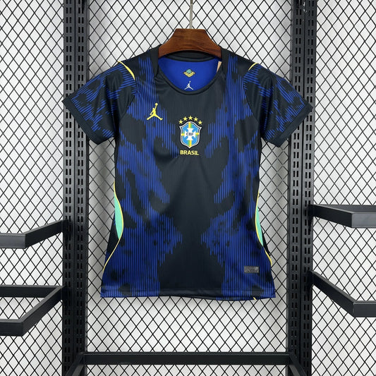 Camisa Brasil Reserva 2026/27 - Nike Torcedor Feminina - Azul/Preta