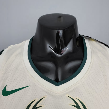 Camisa NBA Milwaukee Bucks #34 Antetokounmpo - Tema Branco