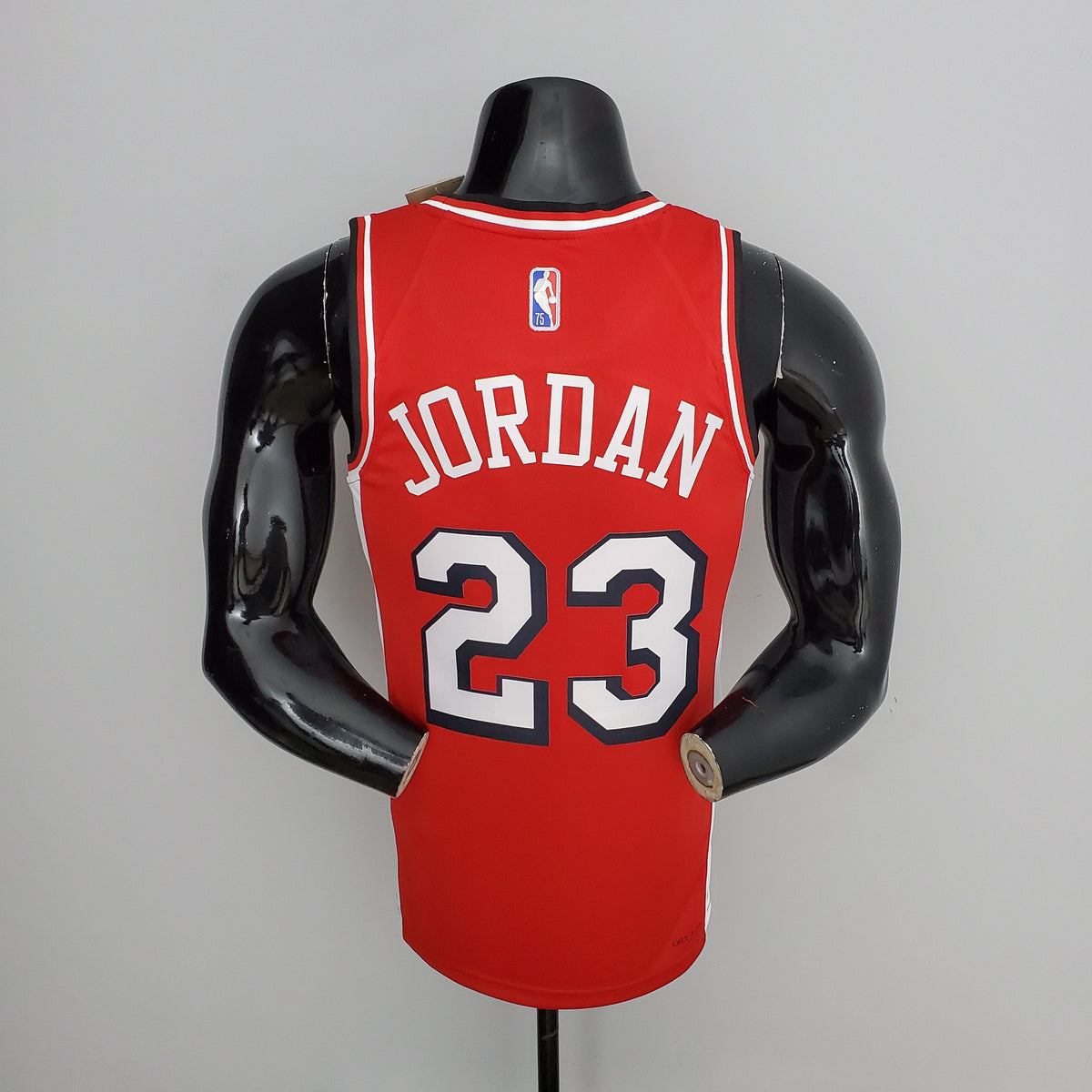 Camisa Chicago Bulls NBA #23 Jordan - 75º Aniversário Vermelha
