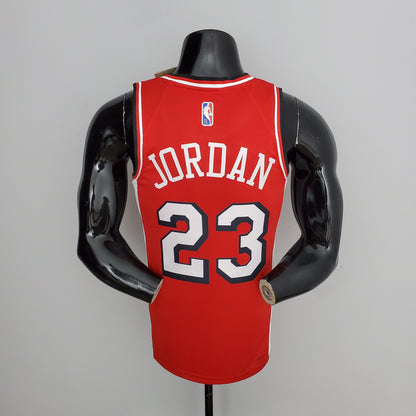 Camisa Chicago Bulls NBA #23 Jordan - 75º Aniversário Vermelha