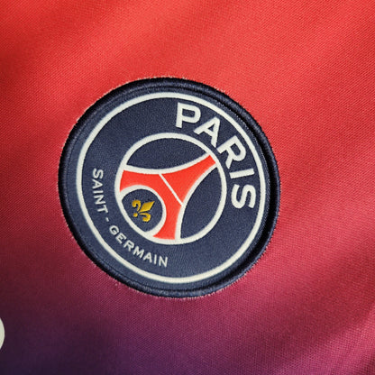 Camisa de Treino do PSG Vermelha e Azul 23/24