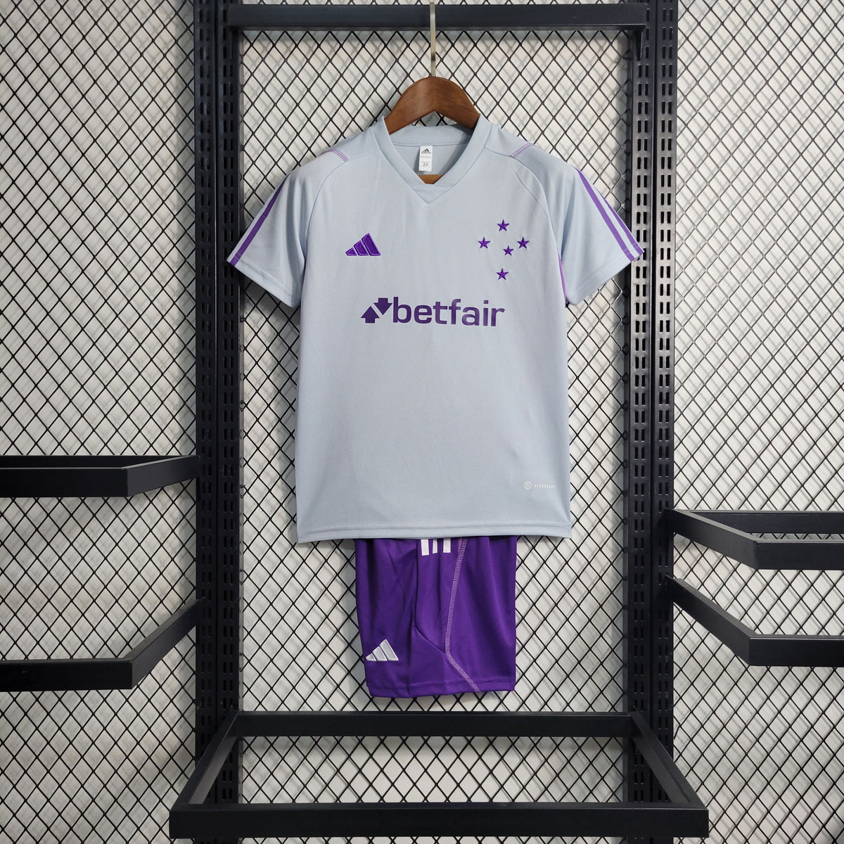 Kit Infantil de Treino Cruzeiro 23/24 - Cinza