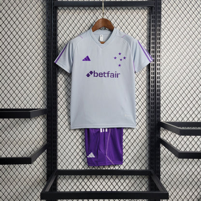 Kit Infantil de Treino Cruzeiro 23/24 - Cinza
