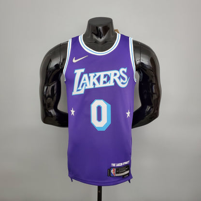 Camisa NBA Lakers #0 Westbrook City Edition Roxa - 23/24