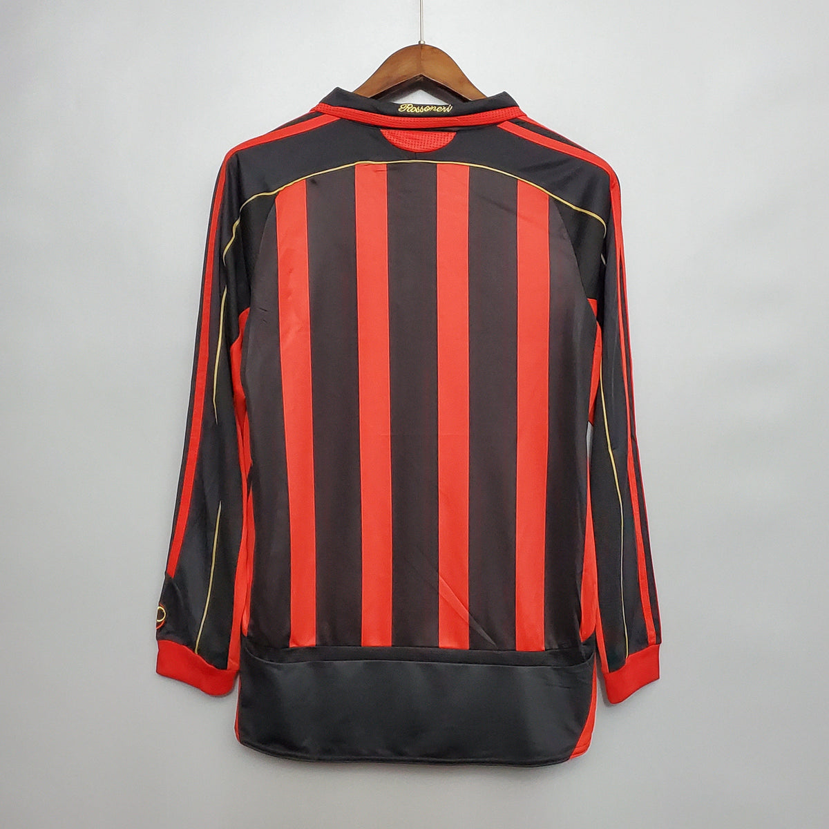 Camisa Milan Titular 06/07 - Versão Retrô Manga Comprida