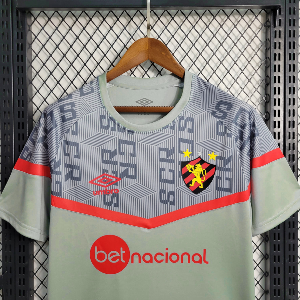 Camisa de Treino Sport Recife 23/24 - Umbro Masculina - Cinza