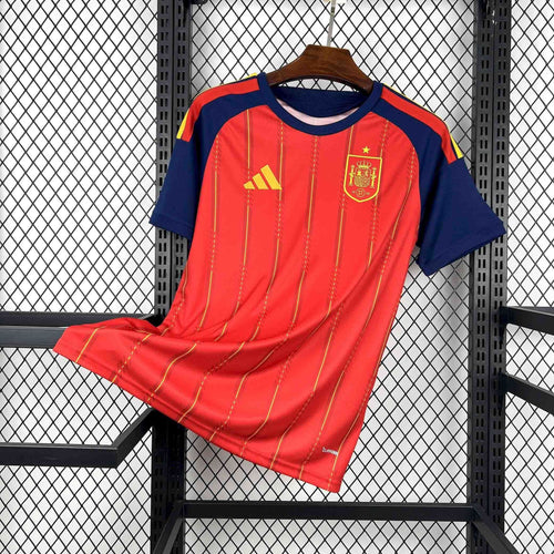 Camisa Seleção Espanha Home 2026/27 - Adidas Torcedor Masculina - Vermelha/Azul