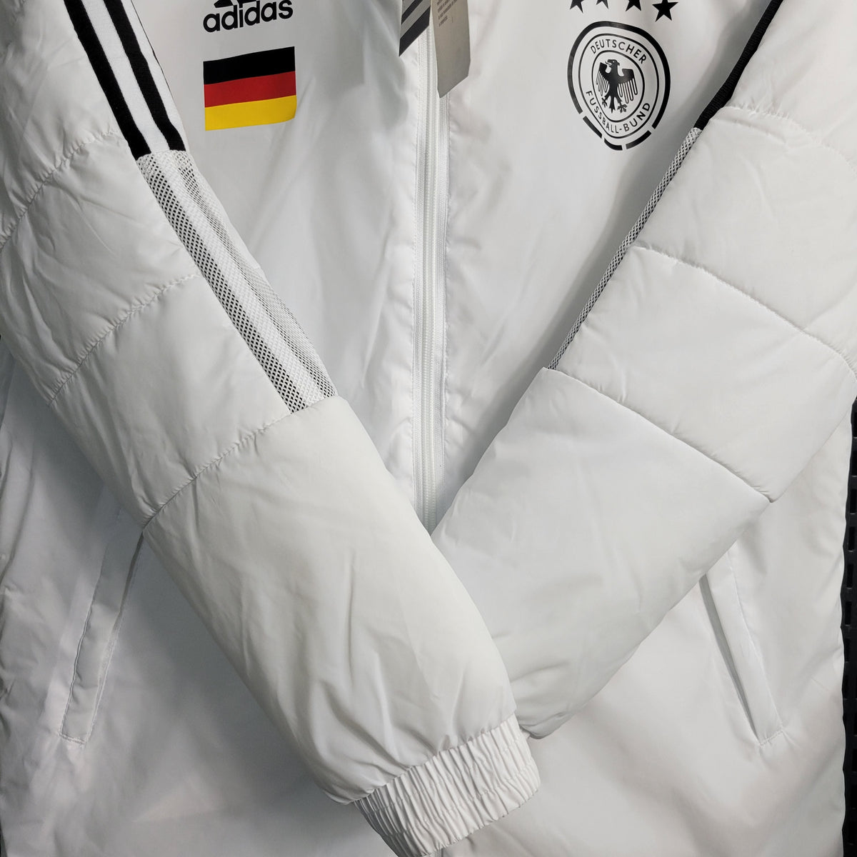 Jaqueta corta-vento Alemanha 23/24 Adidas - Branco