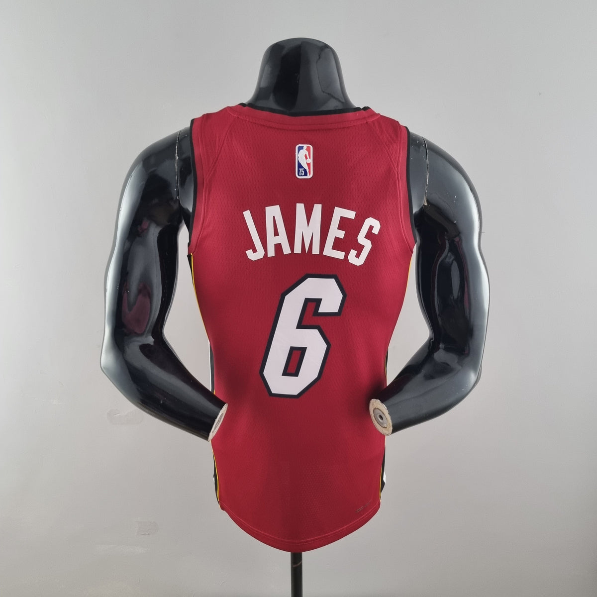 Camisa NBA Miami Heat #6 James - 75º Aniversário Vermelha
