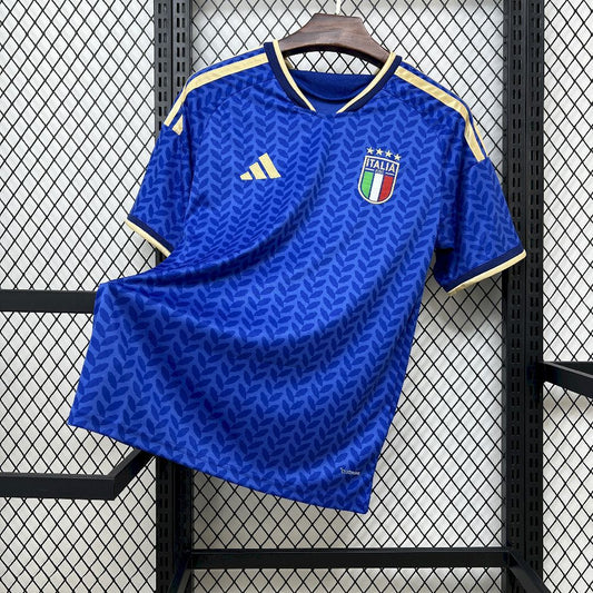 Camisa Seleção Itália Home 2026/27 - Adidas Torcedor Masculina - Azul/Dourada