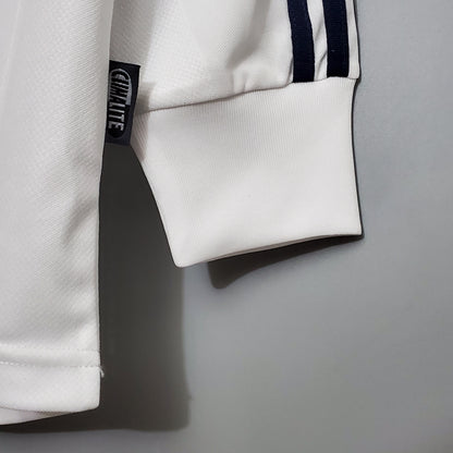 Camisa Titular do Real Madrid 2002 - Versão Retrô Manga Comprida
