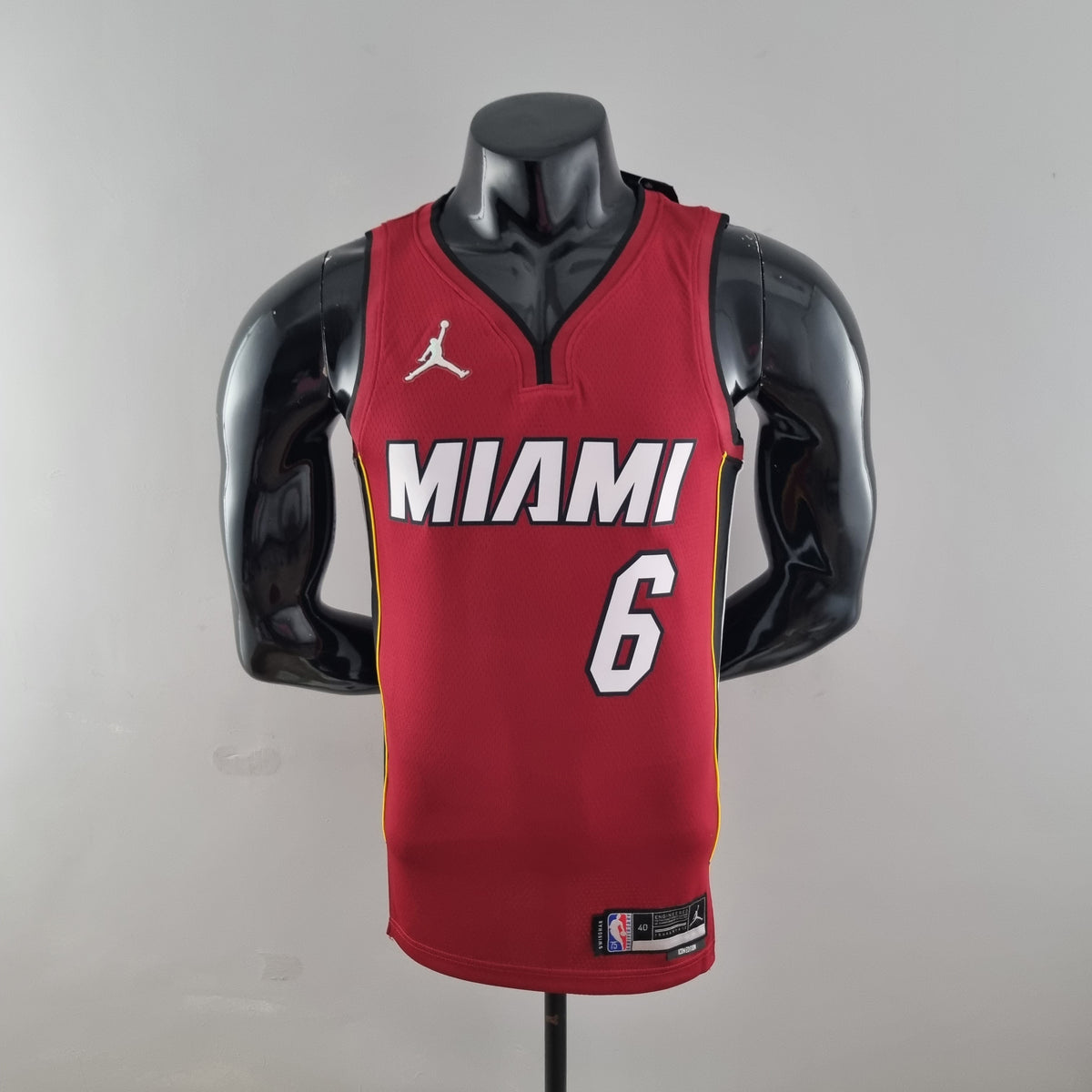 Camisa NBA Miami Heat #6 James - 75º Aniversário Vermelha