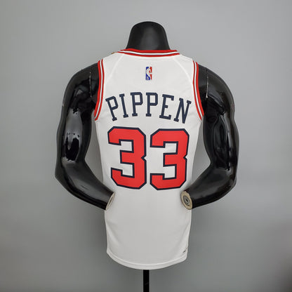 Camisa Chicago Bulls NBA #33 Pippen - 75º Aniversário Branca