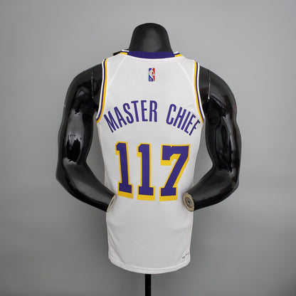 Camisa NBA Lakers #117 Master Chief Branca - 23/24