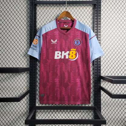 Camisa Masculina de Torcedor Aston Villa Home 23/24 Castore - Lançamento