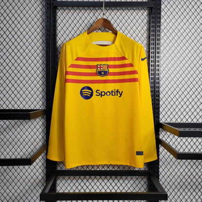 Camisa Barcelona 4 Manga longa 23/24 - Versão Torcedor