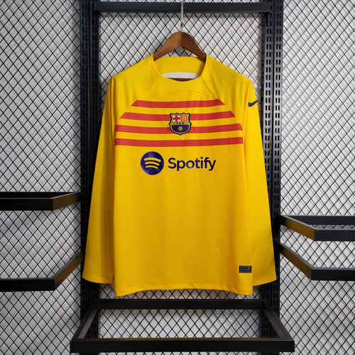 Camisa Barcelona 4 Manga longa 23/24 - Versão Torcedor