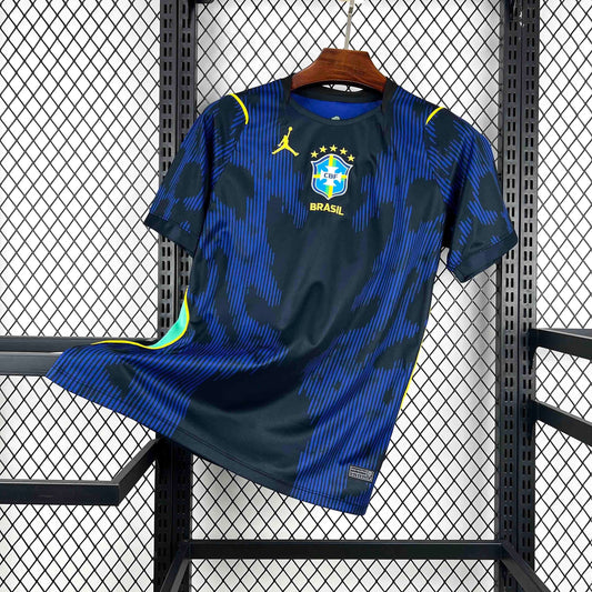 Camisa da Seleção Brasileira Away 2026/27 - Jordan Torcedor Masculina - Azul/Preta