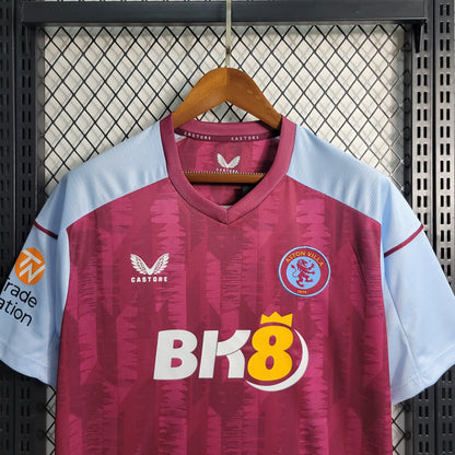 Camisa Masculina de Torcedor Aston Villa Home 23/24 Castore - Lançamento