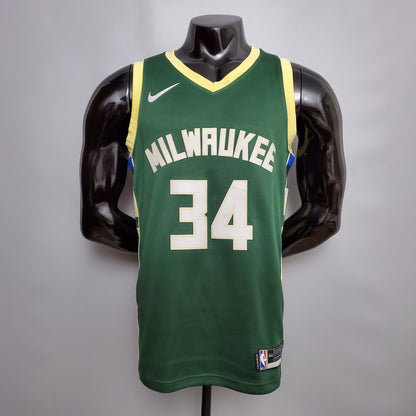 Camisa NBA Milwaukee Bucks #34 Antetokounmpo - Verde Fruta