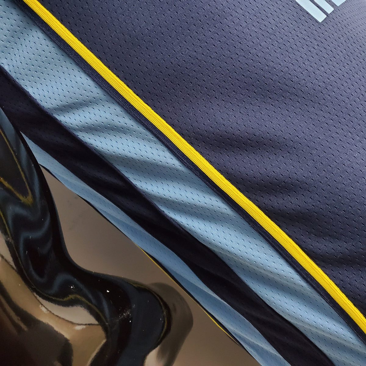 Camisa Memphis Grizzlies NBA #12 Morant - 75º Aniversário Azul