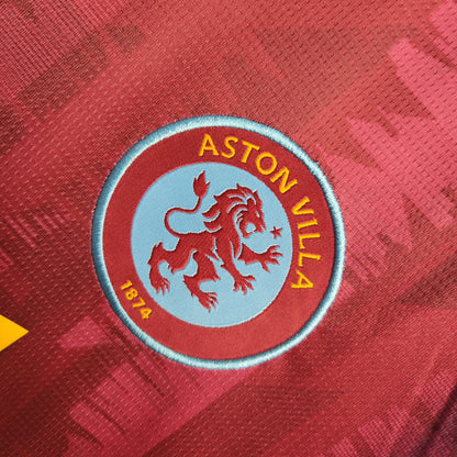 Camisa Masculina de Torcedor Aston Villa Home 23/24 Castore - Lançamento