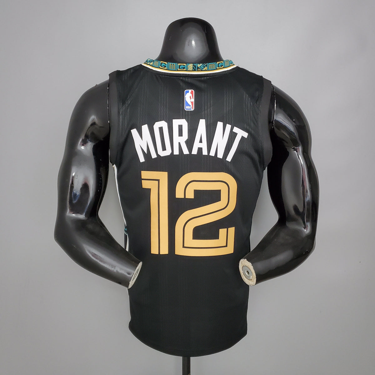 Camisa NBA Memphis Grizzlies #12 Morant - City Edition Preta