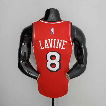 Camisa NBA Chicago Bulls #8 LaVine - 75º Aniversário Vermelha