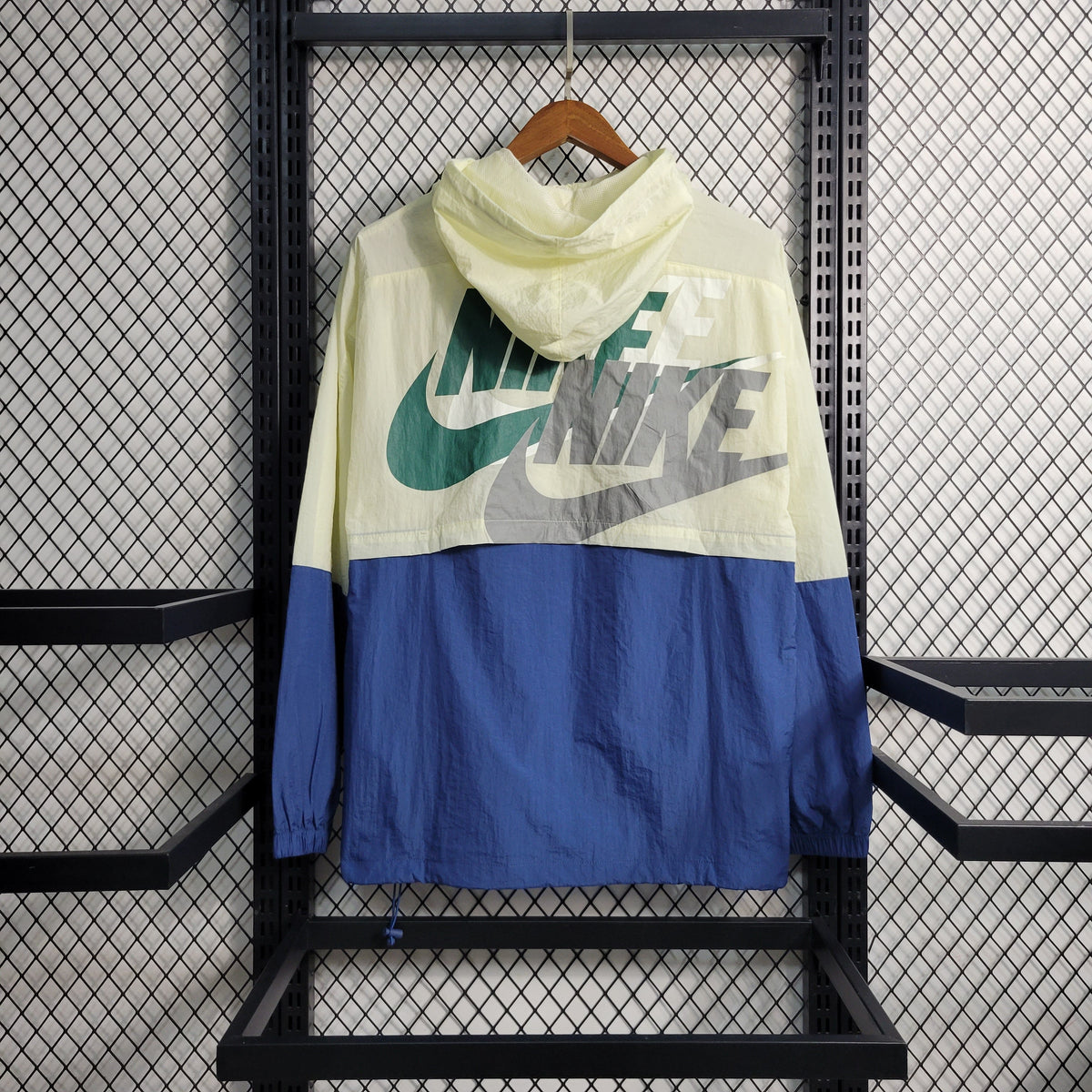 Jaqueta Corta-Vento Nike 23/24 - Bege e Azul