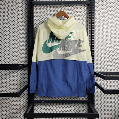 Jaqueta Corta-Vento Nike 23/24 - Bege e Azul