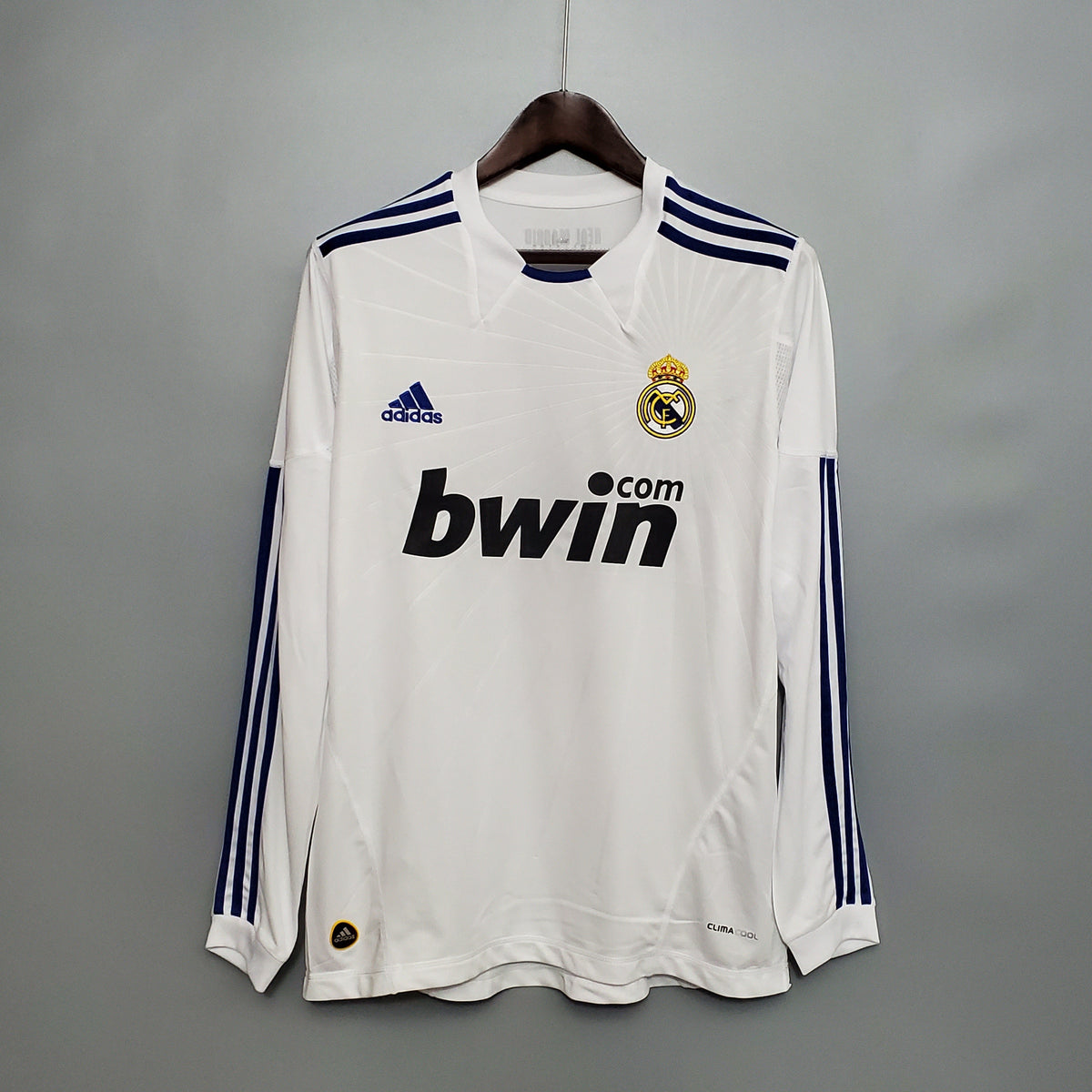 Camisa Titular do Real Madrid 10/11 - Versão Retrô Manga Comprida