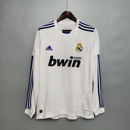 Camisa Titular do Real Madrid 10/11 - Versão Retrô Manga Comprida