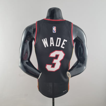 Camisa NBA Miami Heat #3 Wade - 75º Aniversário Preta