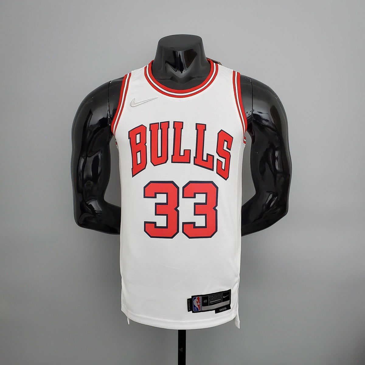 Camisa Chicago Bulls NBA #33 Pippen - 75º Aniversário Branca