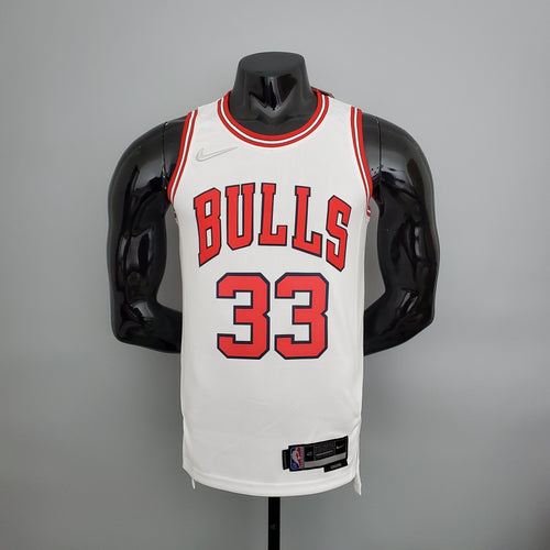 Camisa Chicago Bulls NBA #33 Pippen - 75º Aniversário Branca