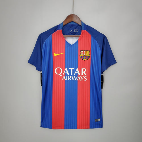 Camisa Titular do Barcelona 16/17 - Versão Retrô