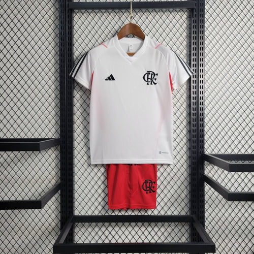 Kit Infantil de Treino Flamengo 23/24 - Branco