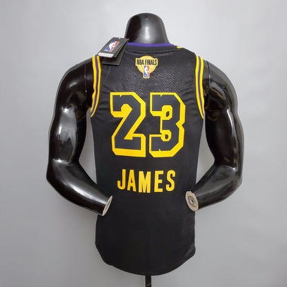 Camisa NBA Lakers #23 James NBA Finals Preta - 23/24