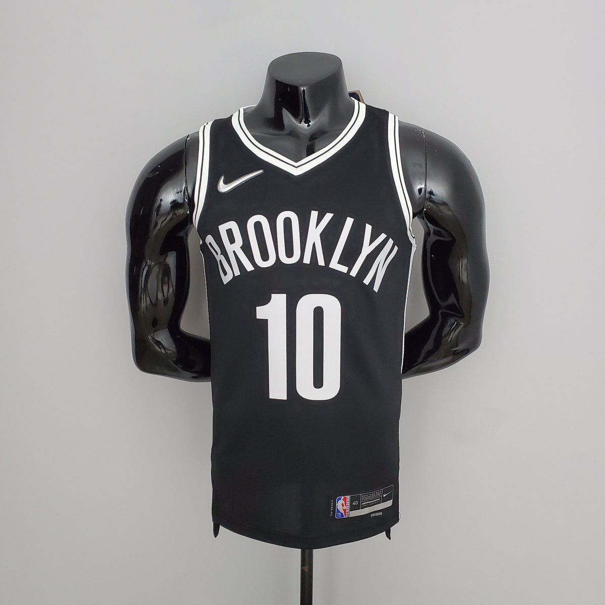 Camisa NBA Brooklyn Nets #10 Personalizável - 75º Aniversário Preta