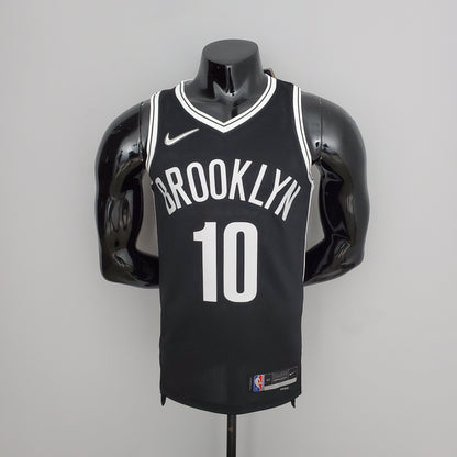 Camisa NBA Brooklyn Nets #10 Personalizável - 75º Aniversário Preta