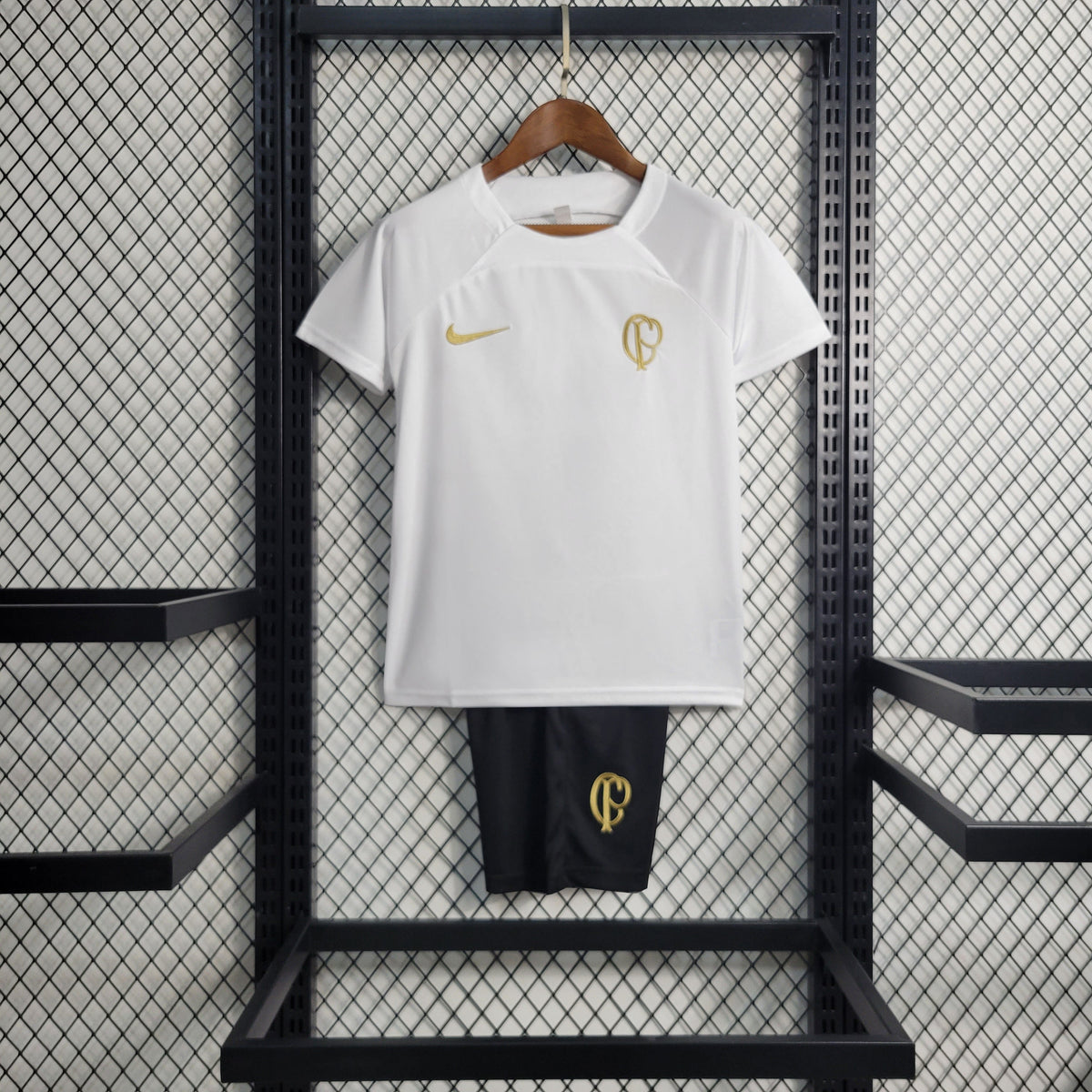 Kit Infantil de Treino Corinthians 23/24 - Branco