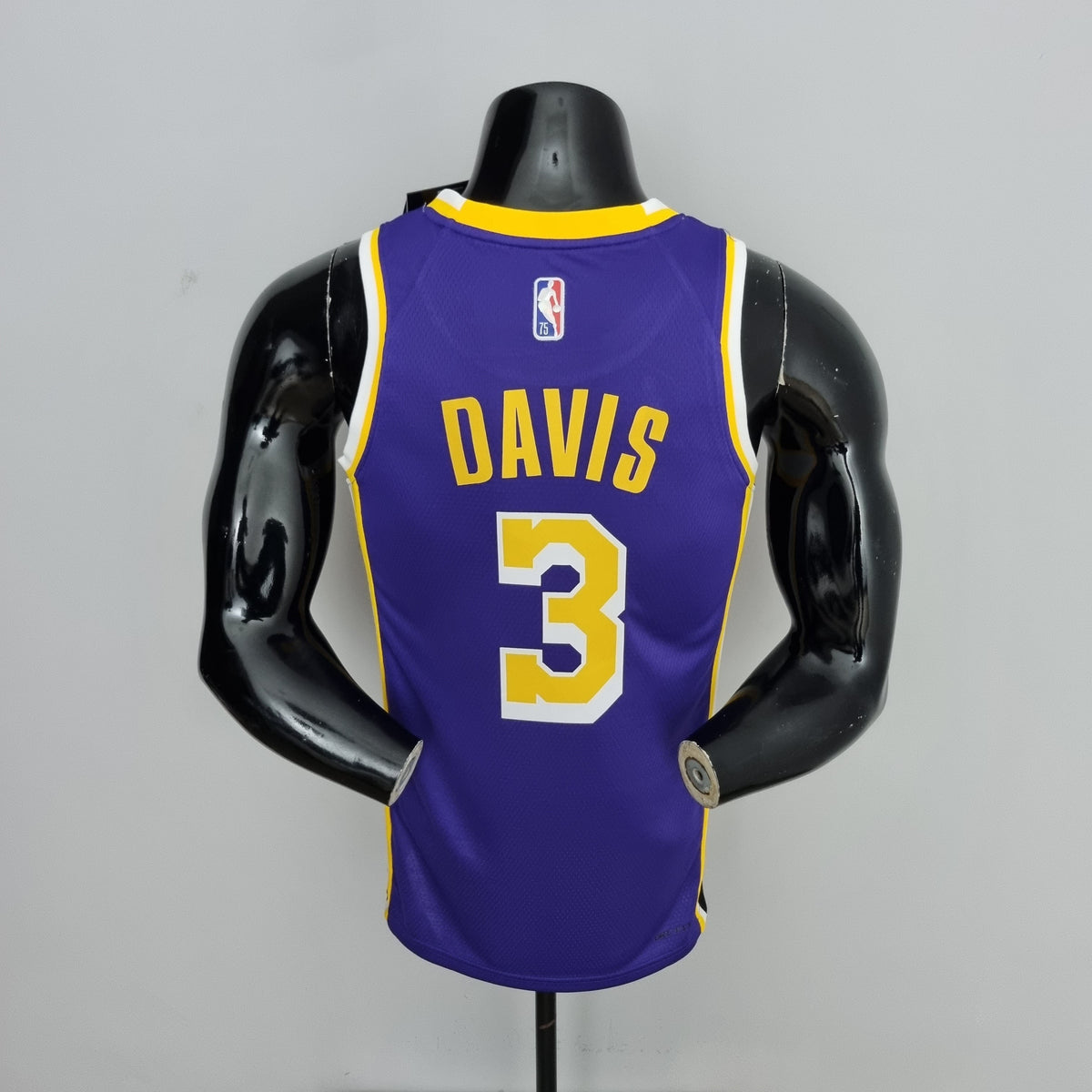 Camisa NBA Lakers #3 Davis Roxa 75º Aniversário - 23/24