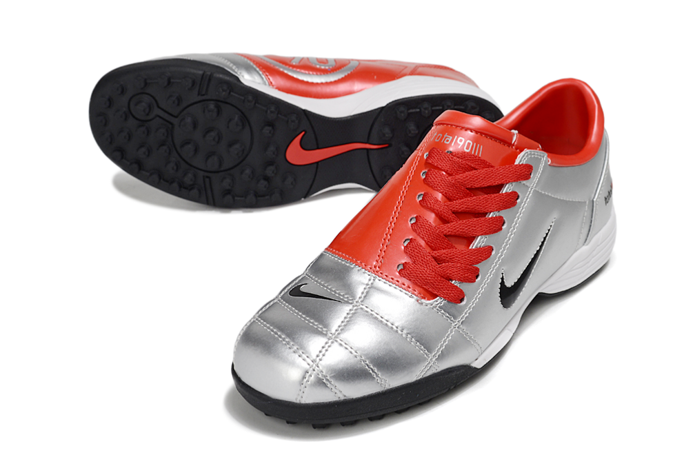 Nike Total 90 -  Prata e vermelho  - Pronta entrega