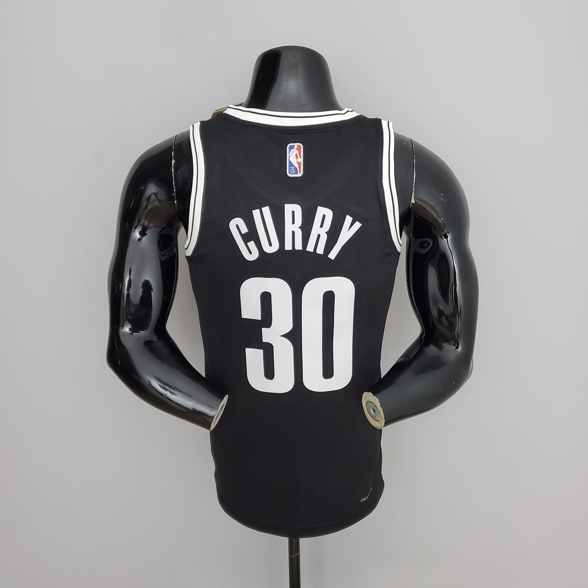 Camisa NBA Brooklyn Nets #30 Curry - 75º Aniversário Preta