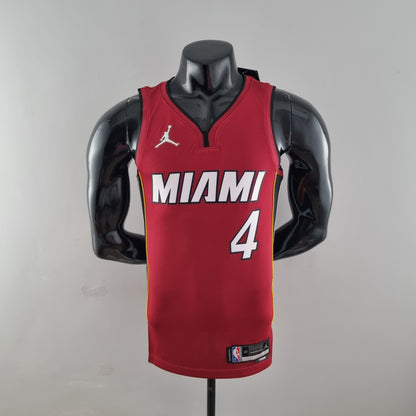 Camisa NBA Miami Heat #4 Oladipo - 75º Aniversário Vermelha