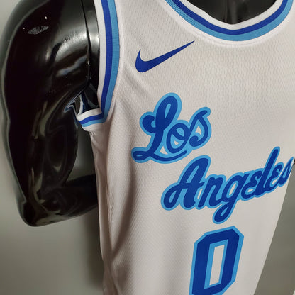 Camisa NBA Lakers #0 Kuzma Retro Night Branca - 23/24