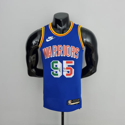 Camisa NBA Golden State Warriors #95 Toscano - Exclusiva México Azul