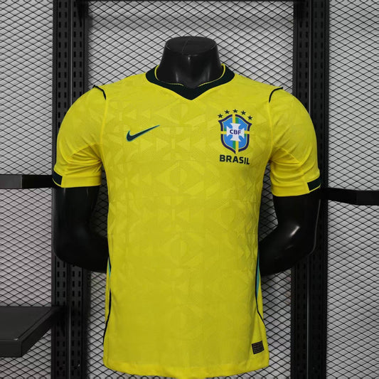 Camisa Brasil Home 2026/27 - Nike Jogador Masculina - Amarela/Verde