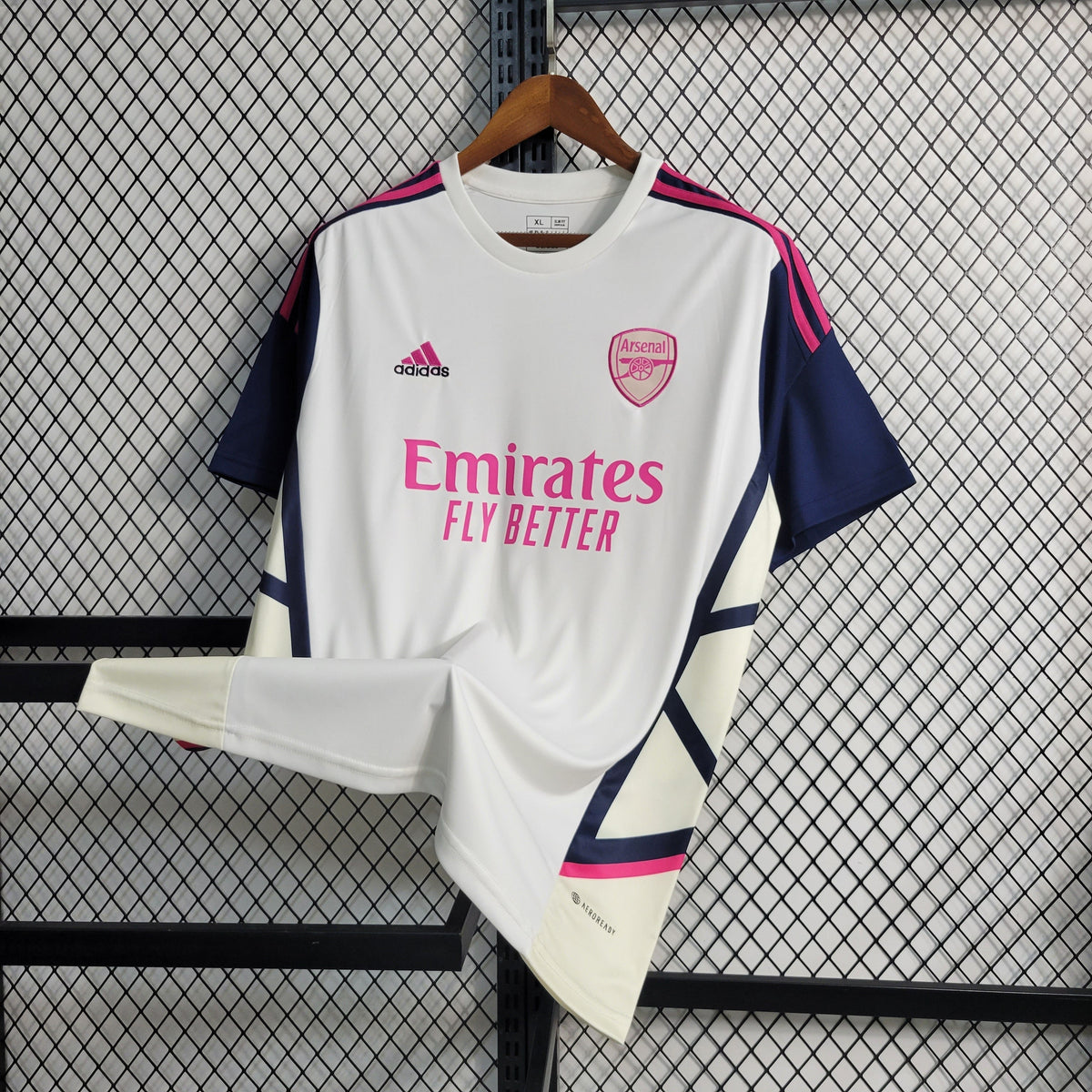 Camisa de Treino Arsenal 23/24 Branca - Adidas Torcedor Masculina - Lançamento