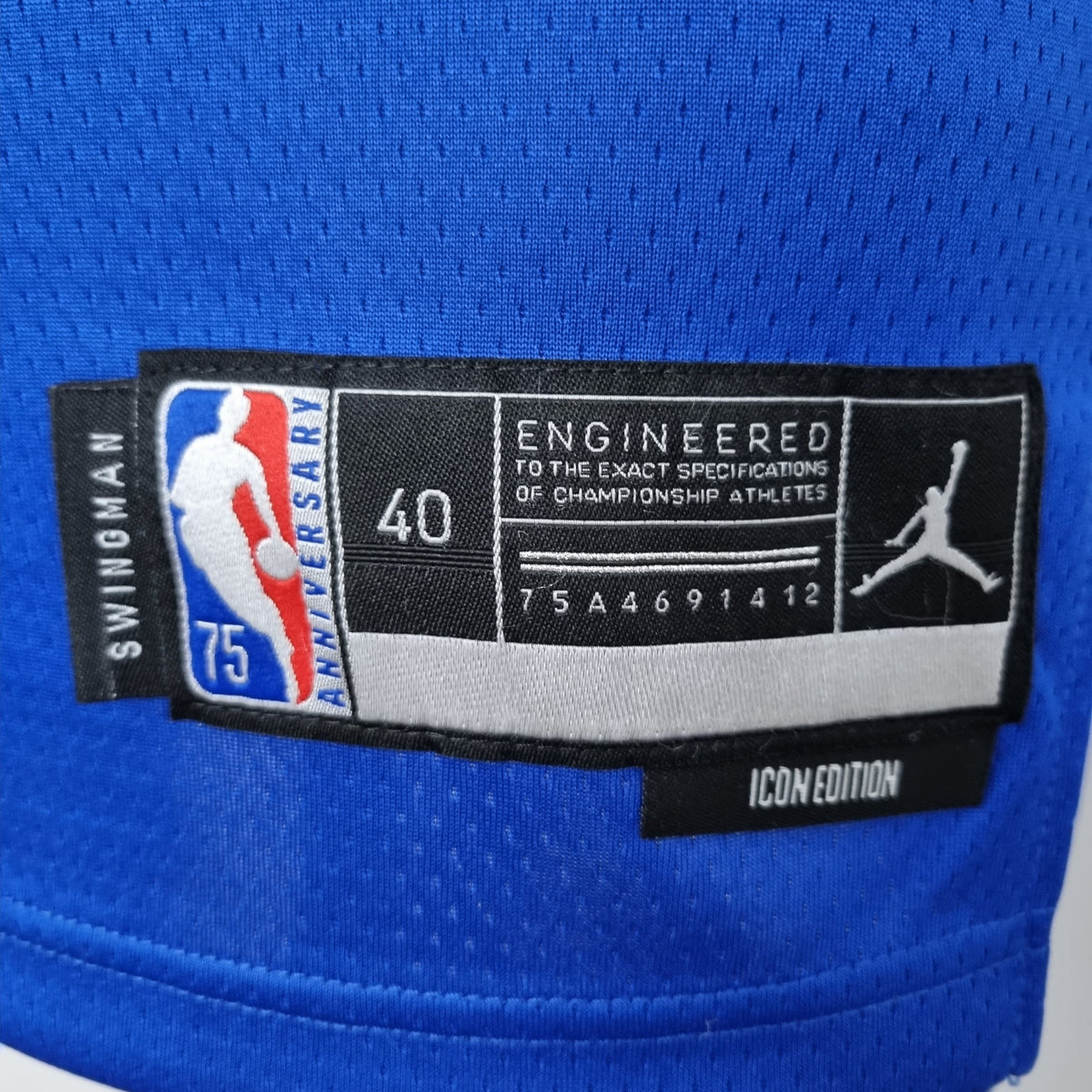 Camisa NBA NY Knicks #30 Randle - 75º Aniversário Limited Blue